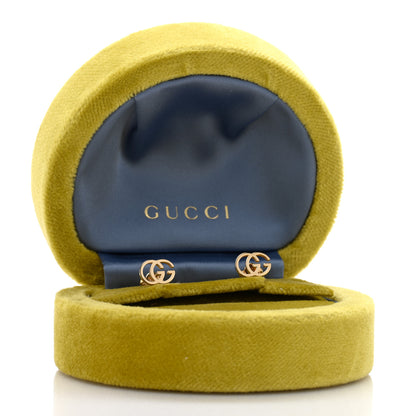 Gucci 18K Yellow Gold Running G Stud Earrings 5 of 5