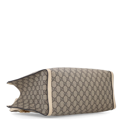 Gucci GG Supreme Monogram Medium Padlock Tote White 4 of 10