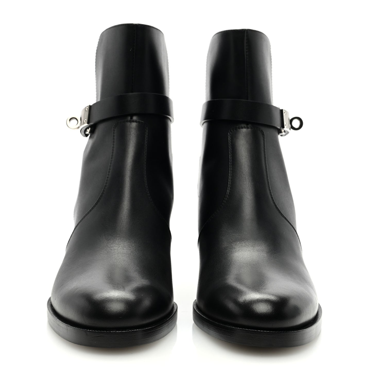 Calfskin Neo Ankle Boots 37.5 Black
