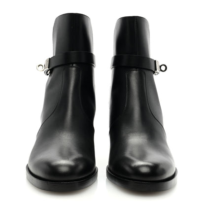 Hermes Calfskin Neo Ankle Boots 37.5 Black 3 of 8