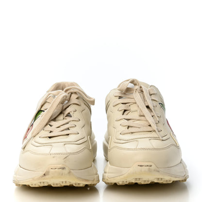 Gucci Calfskin GG Apple Womens Rhyton Sneakers 39 Ivory 2 of 4