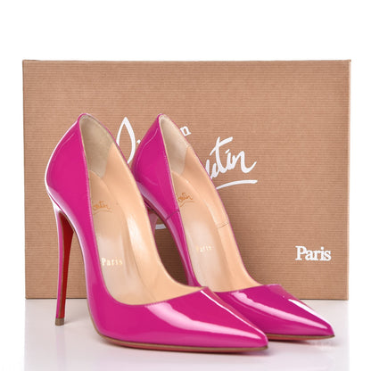 Christian Louboutin Patent So Kate 120 Pumps 35 Rose Indien 8 of 8