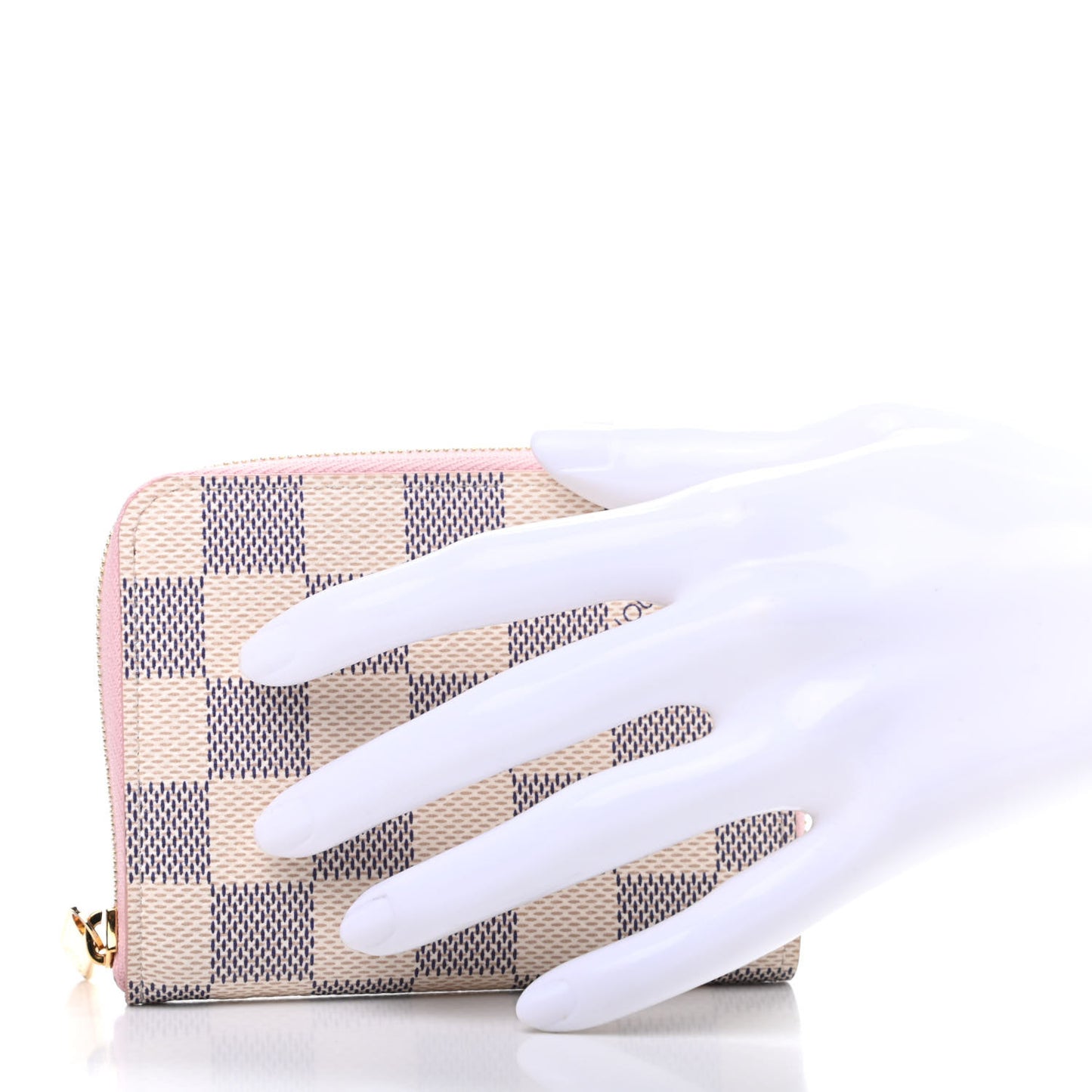 Damier Azur Zippy Coin Purse Rose Ballerine