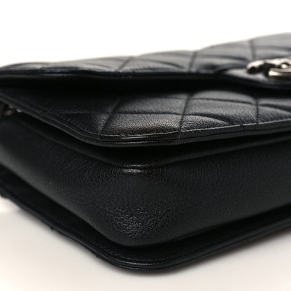 Chanel Goatskin Quilted Medium Perfect Edge Flap Black 8 of 10