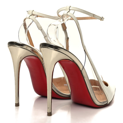Christian Louboutin Patent PVC Optichoc 100 Pumps 37.5 White Light Gold 4 of 7