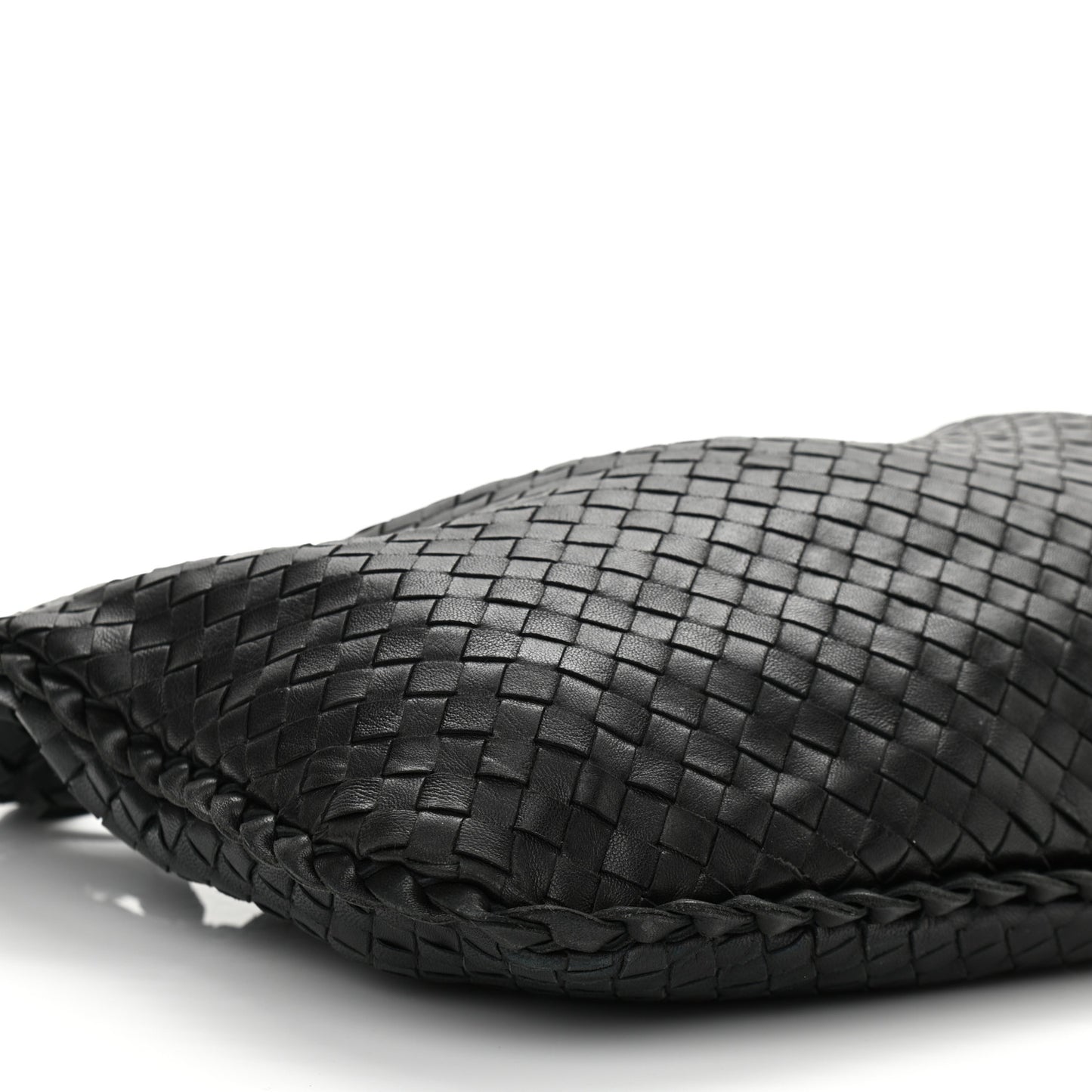 Nappa Intrecciato Medium Veneta Hobo Black