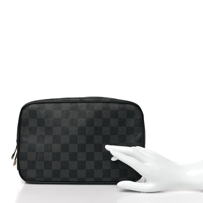 Louis Vuitton Damier Graphite Toilet Pouch GM 3 of 9