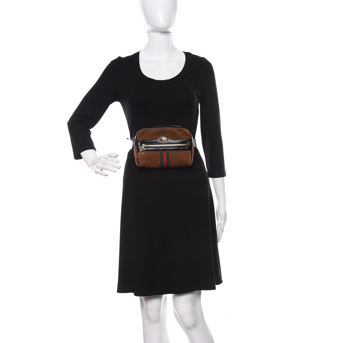 Suede Small Ophidia Belt Bag 95 38 Brown