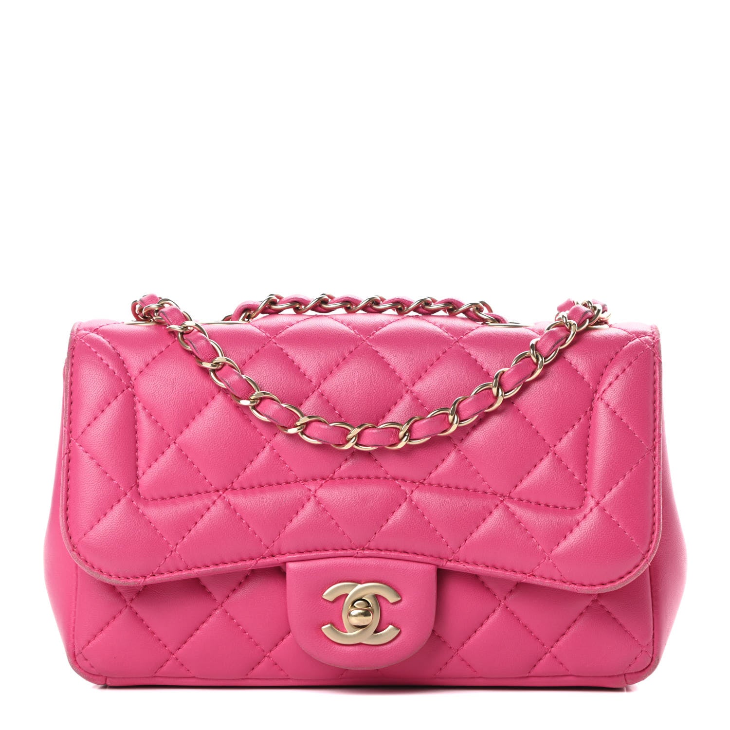 Chanel Lambskin Quilted Mini Mademoiselle Chic Flap Pink 1 of 18