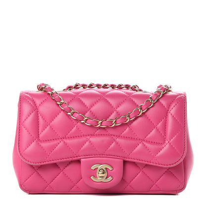 Chanel Lambskin Quilted Mini Mademoiselle Chic Flap Pink 1 of 18