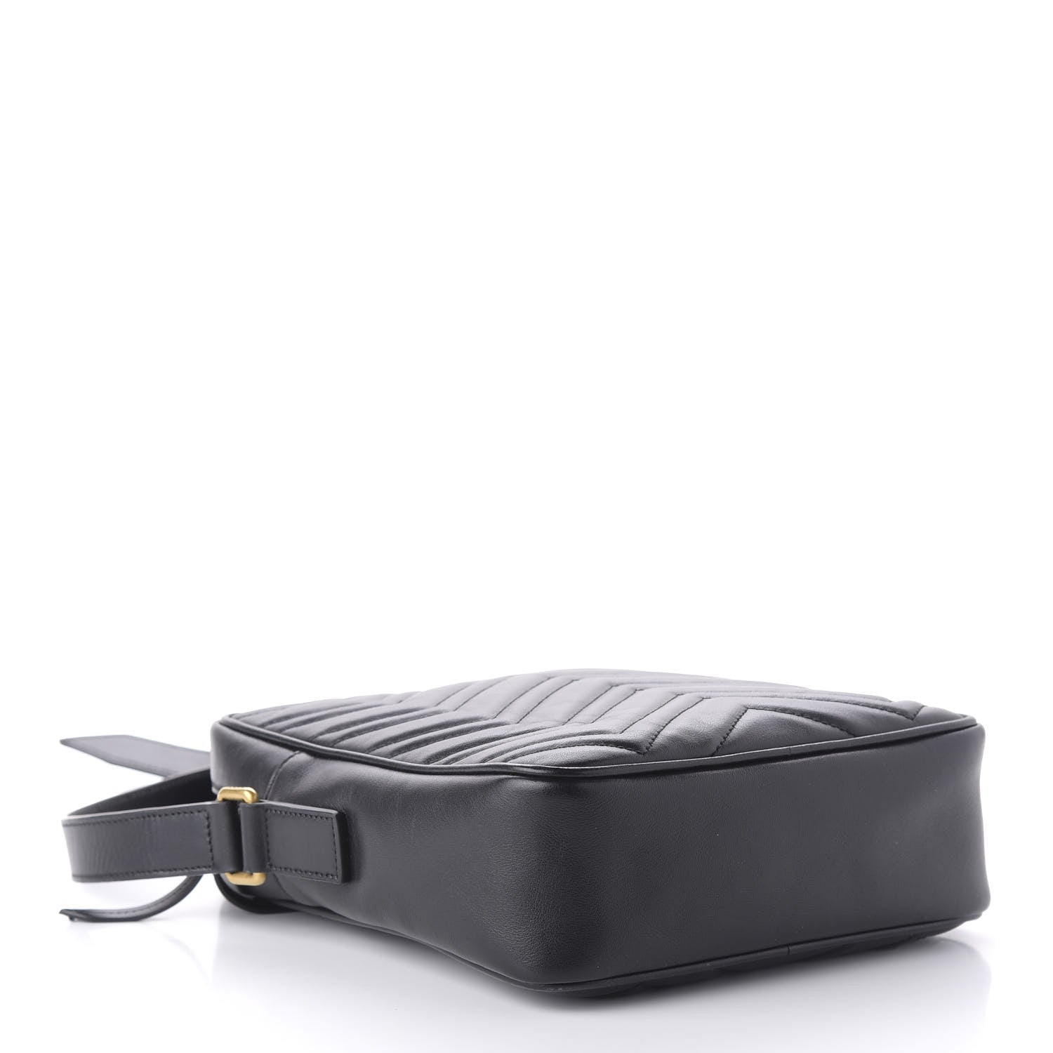 Gucci Calfskin Matelasse GG Marmont Travel Bag Black 4 of 10