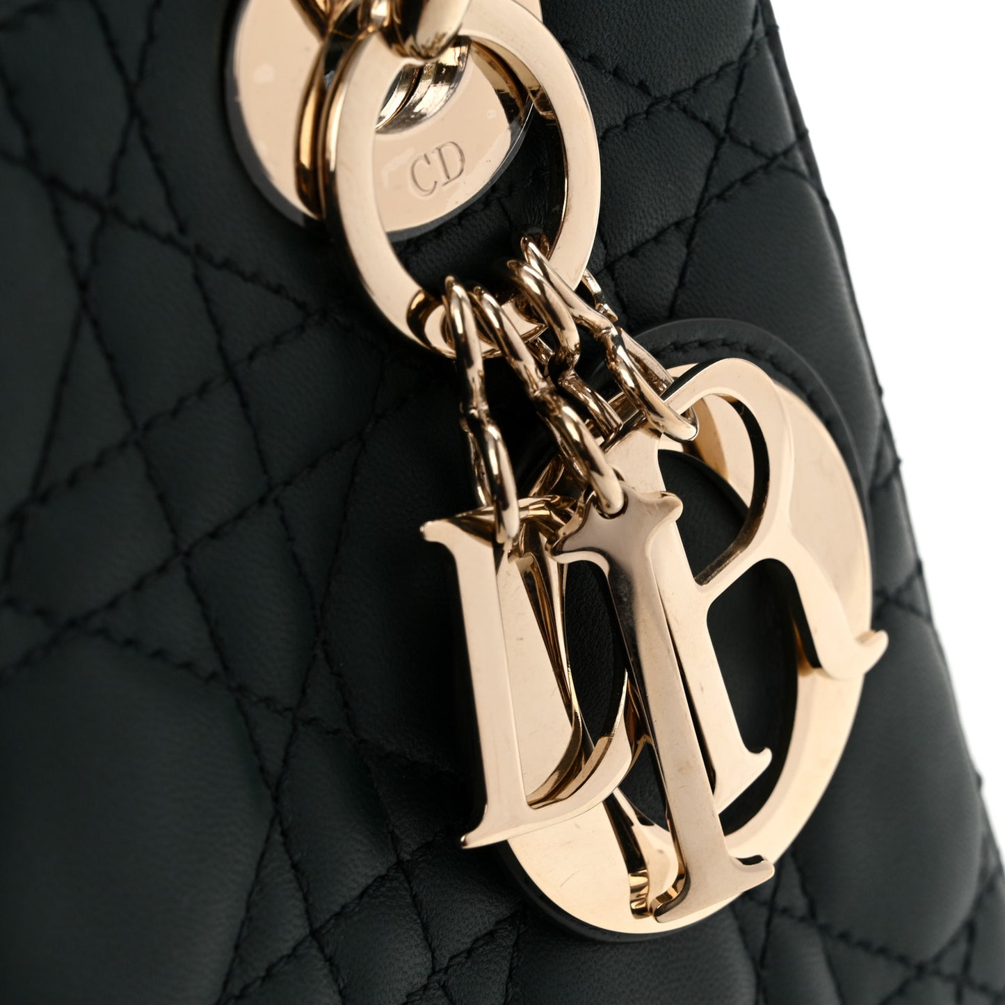 Lambskin Cannage Small My ABCDior Lady Dior Dark Green