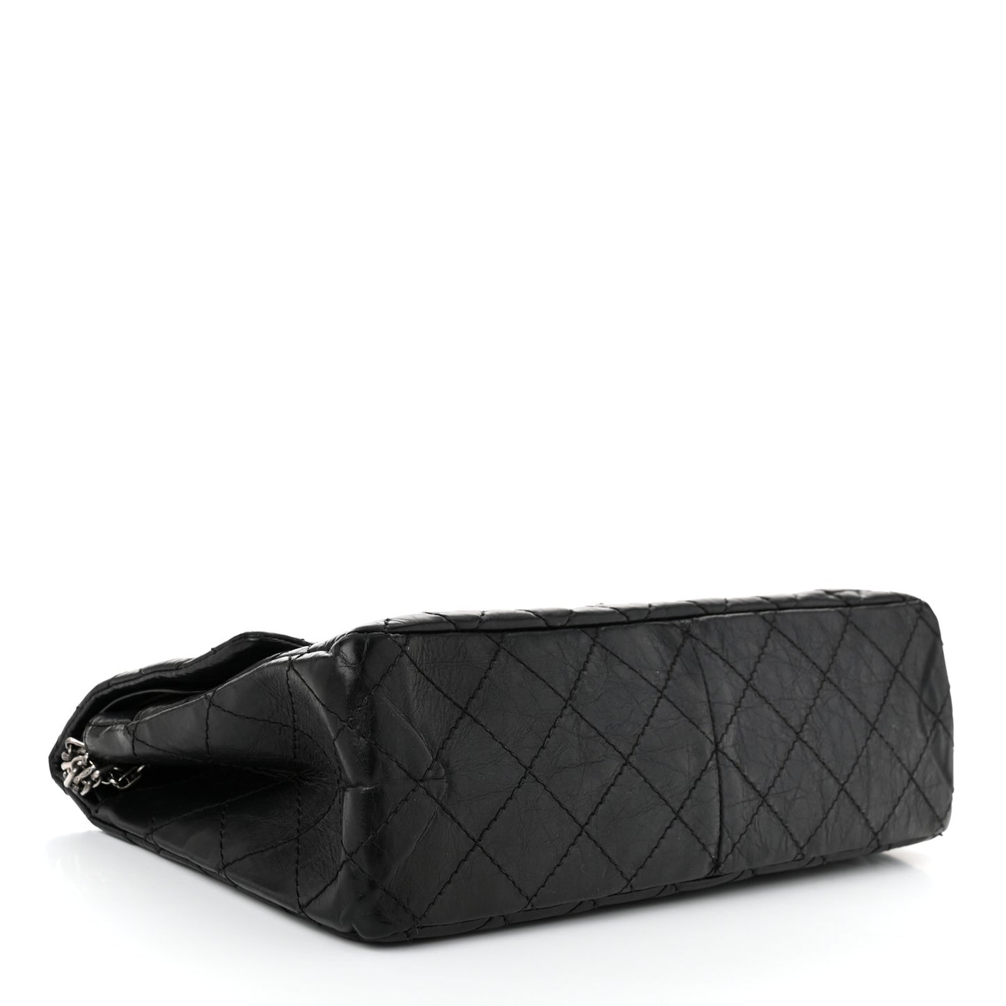 Aged Calfskin Quilted 2.55 Reissue 226 Flap Black