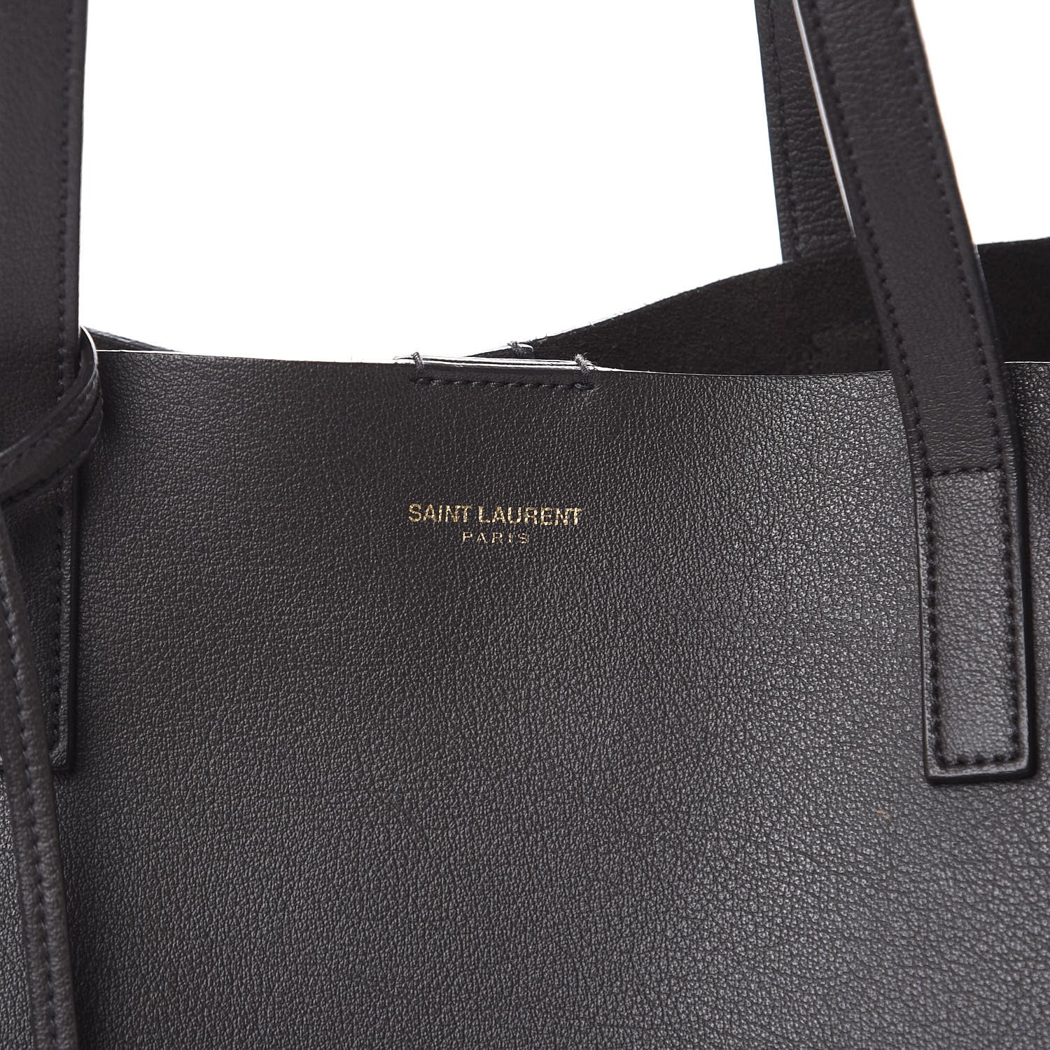 Saint Laurent Calfskin Large Shopping Tote Asphalt 11 of 11