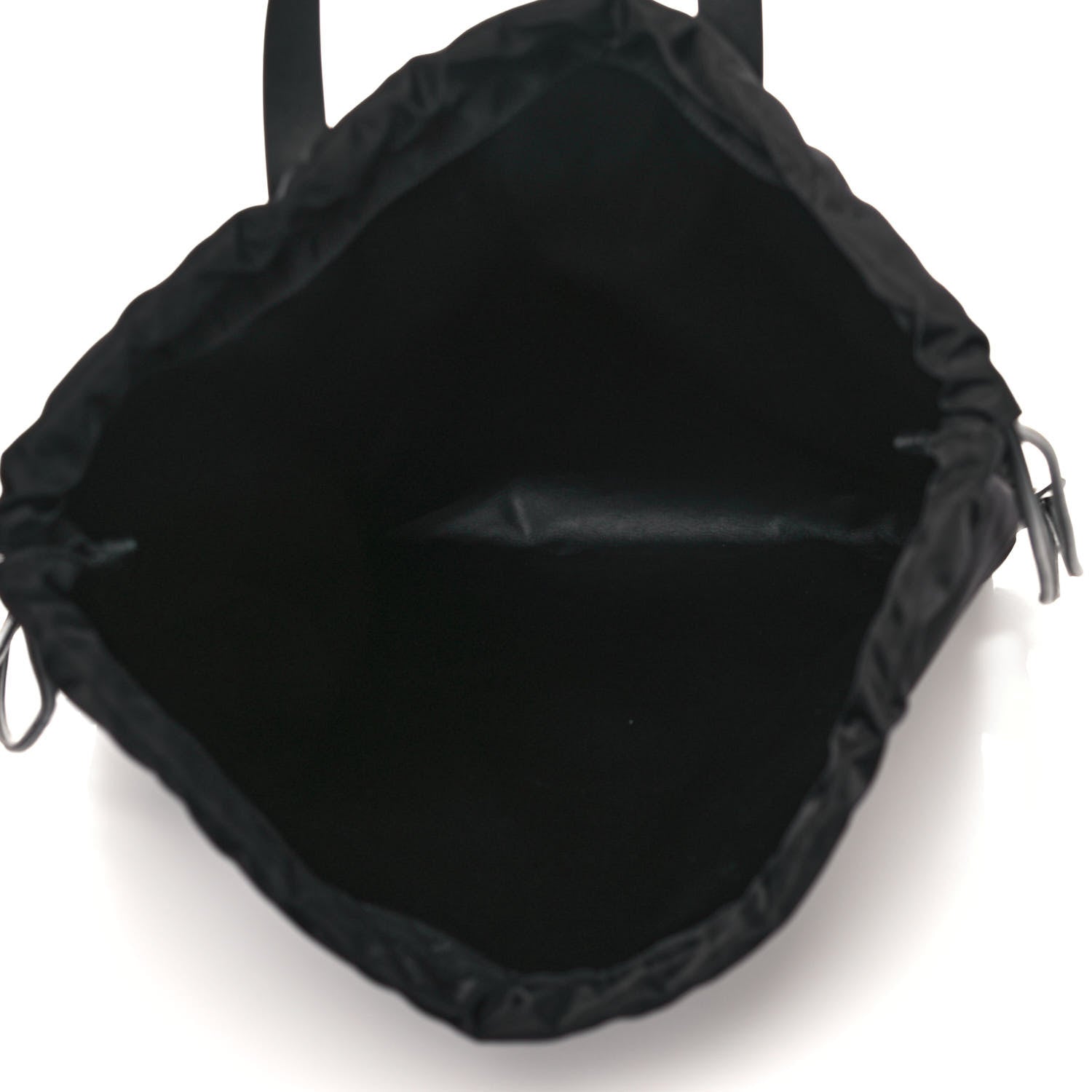 Valentino Garavani Nylon VLogo Drawstring Backpack Black 4 of 12