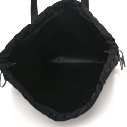 Valentino Garavani Nylon VLogo Drawstring Backpack Black 4 of 12