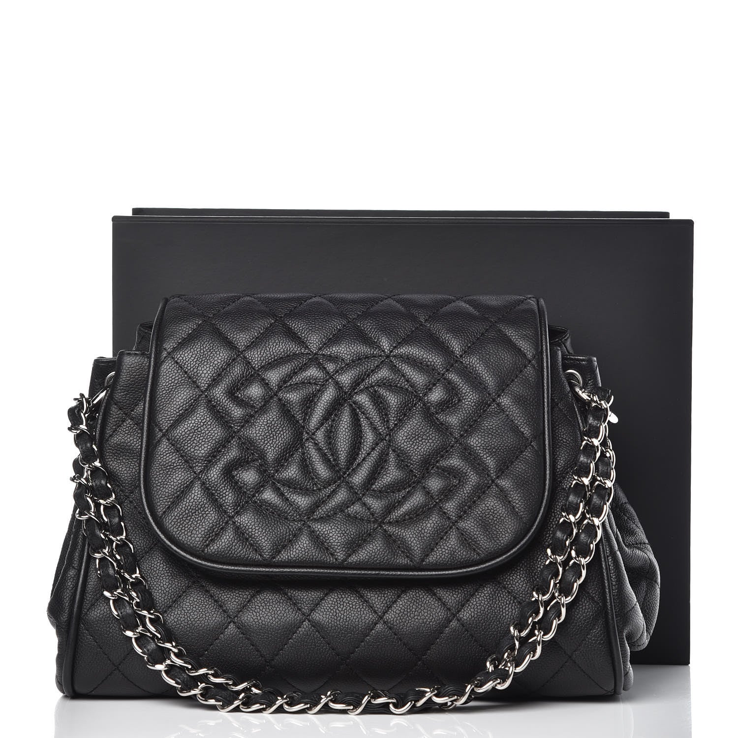 Chanel Caviar Quilted Timeless Accordion Flap Black 11 of 11