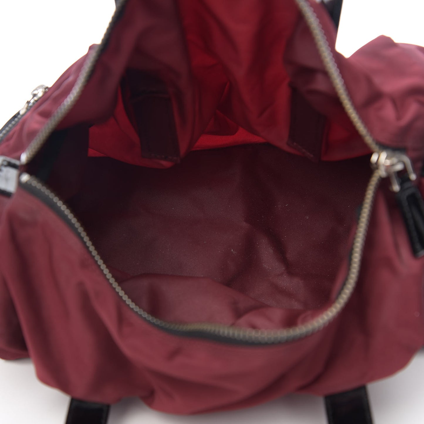 Tessuto Nylon Duffel Granato