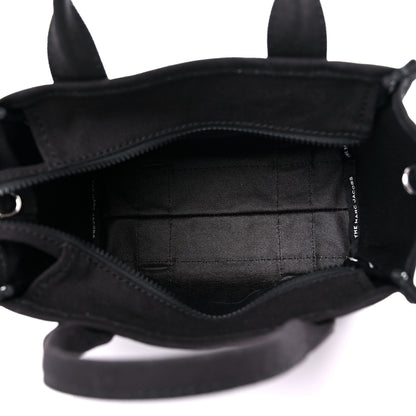 Marc Jacobs Cotton Canvas Mini The Traveler Tote Bag Black 5 of 10