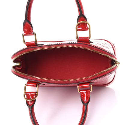 Louis Vuitton Vernis Alma BB Cherry 5 of 9