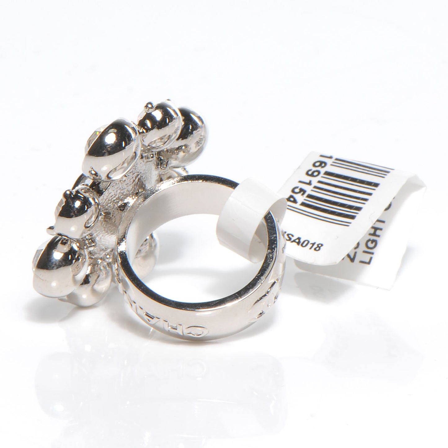 Crystal CC Ring Silver 6