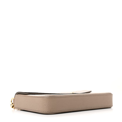 Louis Vuitton Empreinte Monogram Giant Felicie Pochette Tourterelle Creme 5 of 12
