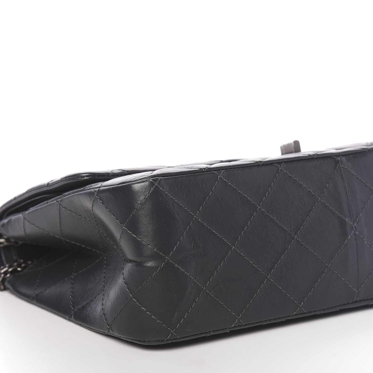 Chanel Aged Calfskin Quilted 2.55 Reissue 227 Flap Dark Grey 8 of 10