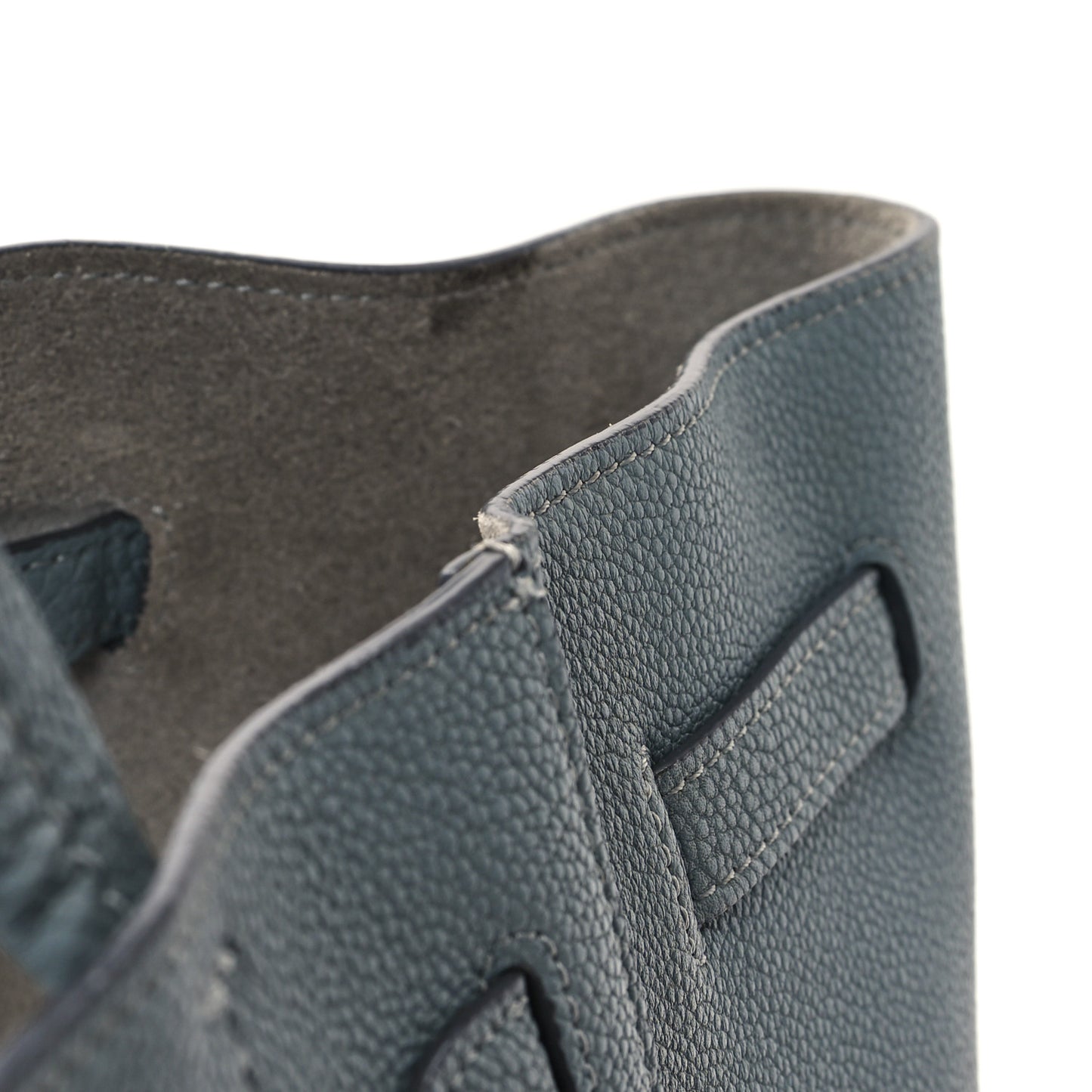 Soft Grained Calfskin Small Belt Cabas Phantom Storm