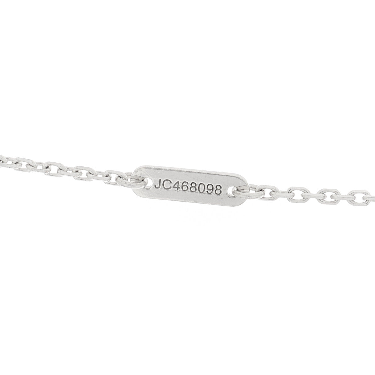 Van Cleef & Arpels 18K White Gold Diamond Mini Frivole Pendant Pave Necklace 4 of 6