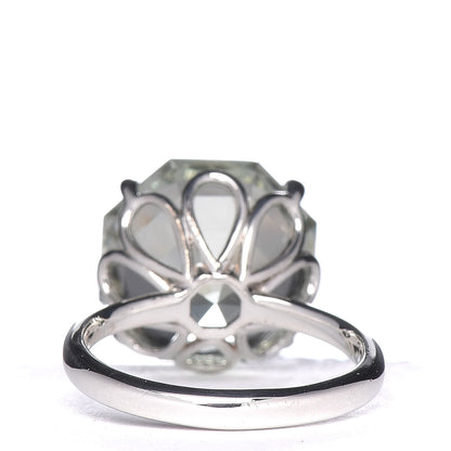 Tiffany Sterling Silver Green Quartz Round Sparklers Cocktail Ring 49 5 4 of 6