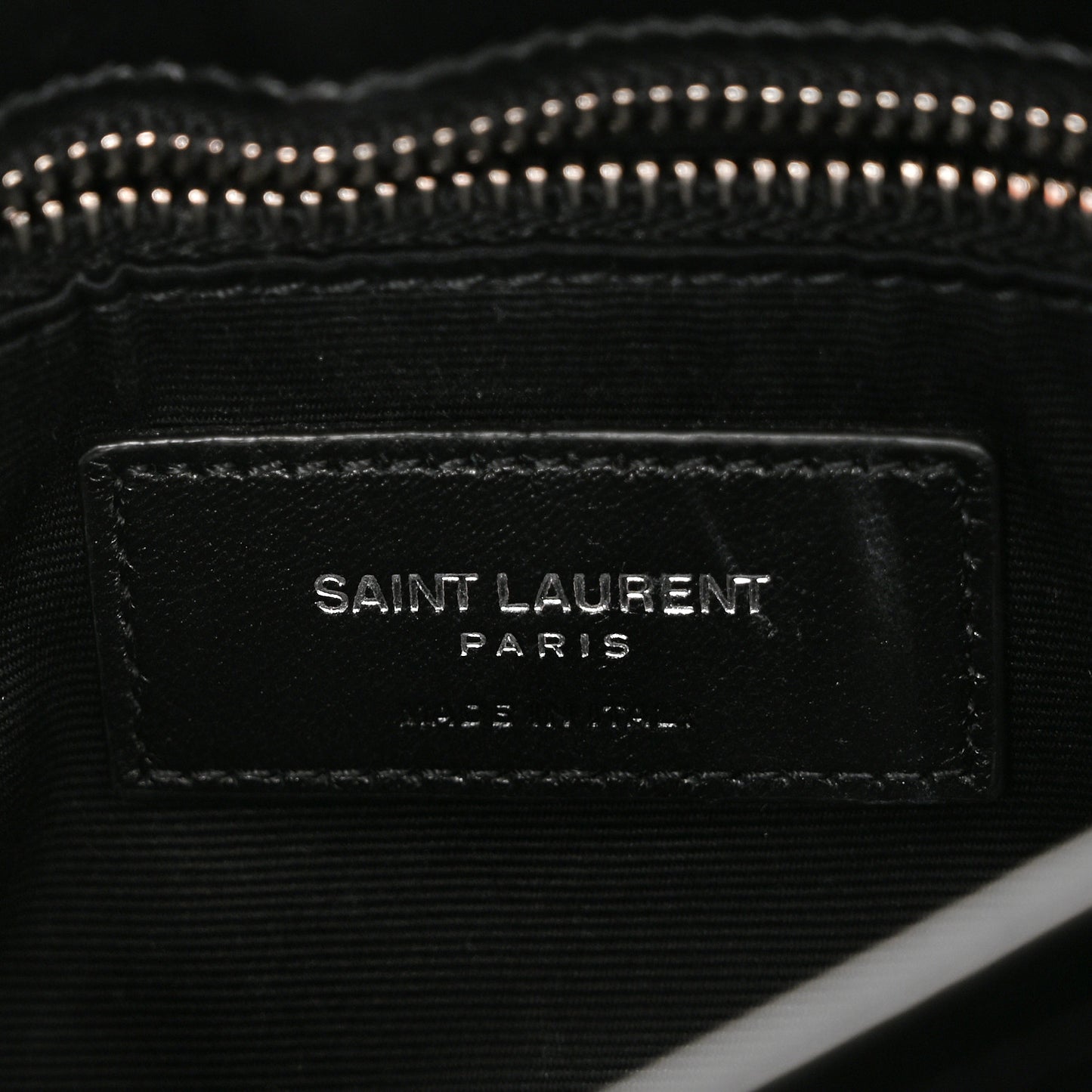 Calfskin Y Quilted Monogram Toy Loulou Crossbody Bag Black