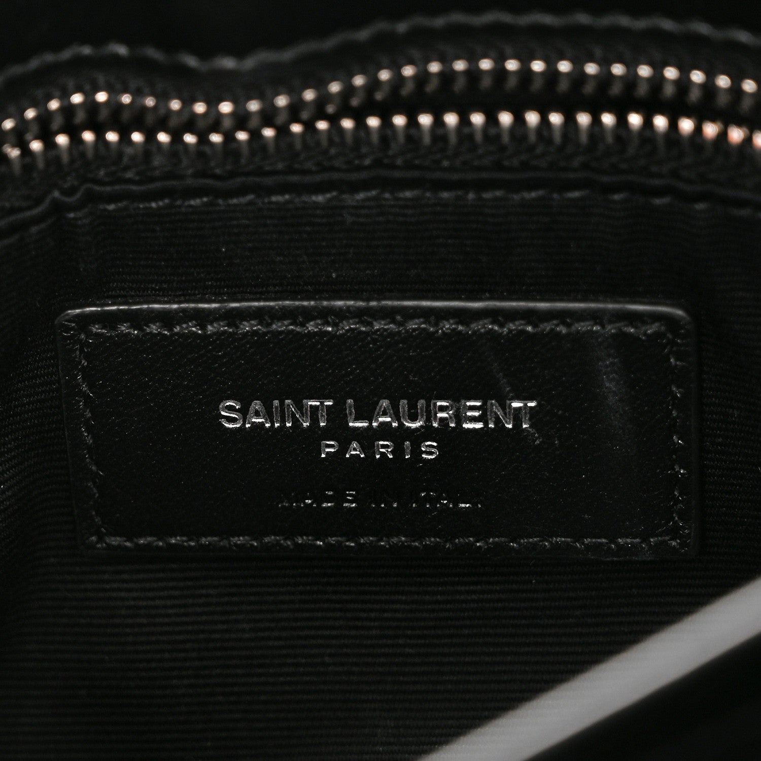 Saint Laurent Calfskin Y Quilted Monogram Toy Loulou Crossbody Bag Black 6 of 11