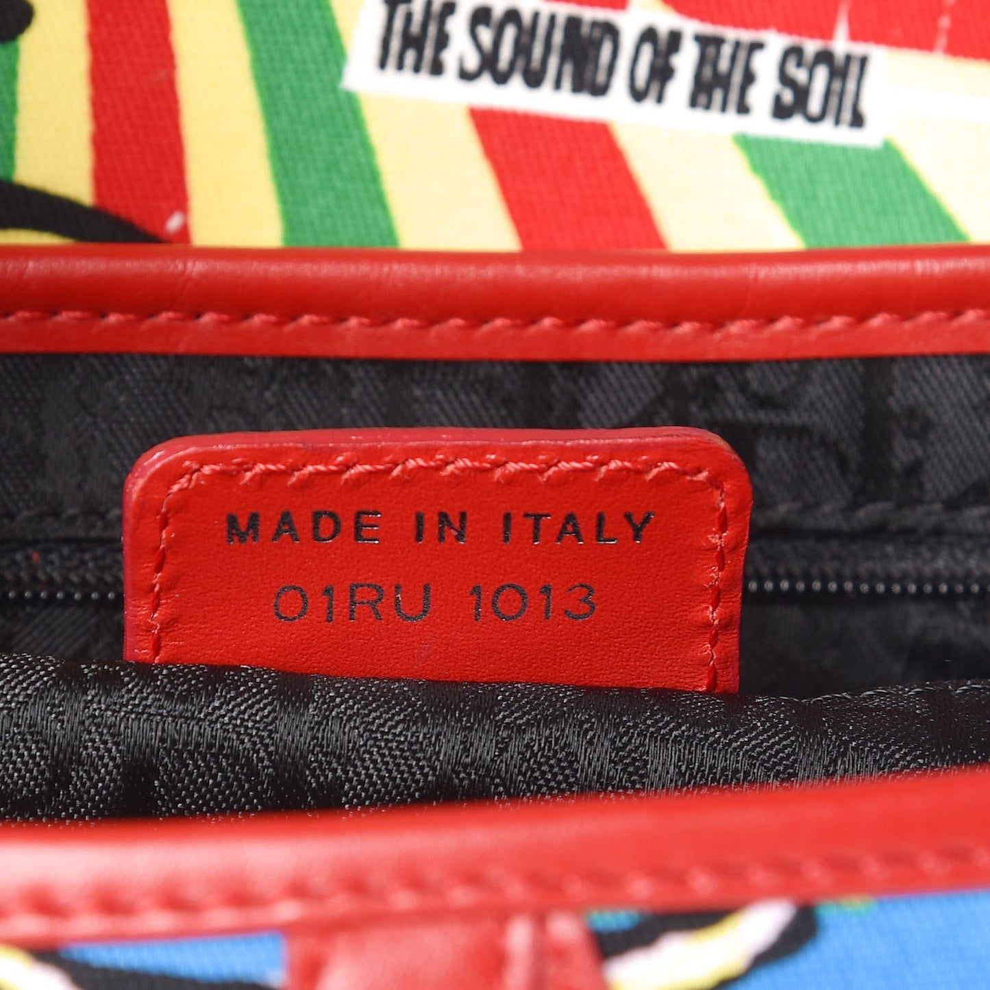 Canvas Bob Marley Saddle Bag Multicolor