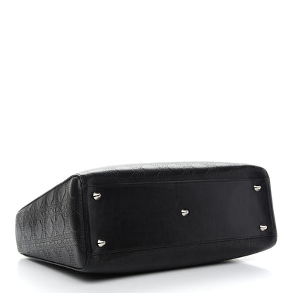 Christian Dior Lambskin Embossed Cannage Large Lady Dior Black 4 of 11