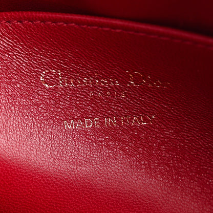 Christian Dior Lambskin Cannage Lily Tote Dark Red 5 of 11