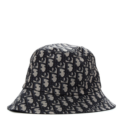 Christian Dior Oblique Reversible Teddy-D Brim Bucket Hat 57 Blue 1 of 6