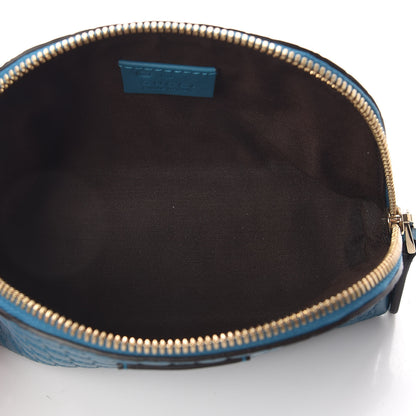 Gucci Microguccissima GG Cosmetic Case Deep Cobalt 5 of 8