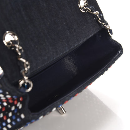 Chanel Denim Crystal Strass Mini Flap Bag Blue 5 of 7