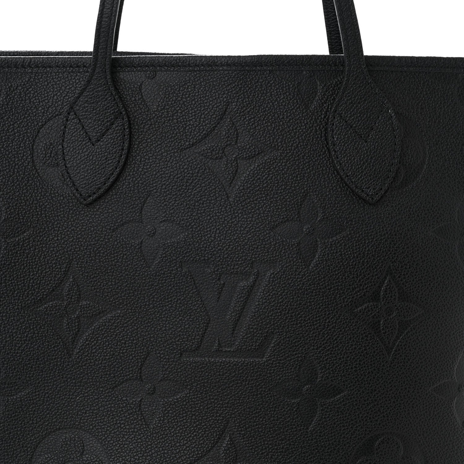 Louis Vuitton Empreinte Monogram Giant Neverfull MM Black 9 of 12