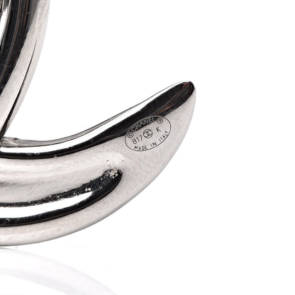 Chanel Baguette Crystal CC Brooch Silver 4 of 6