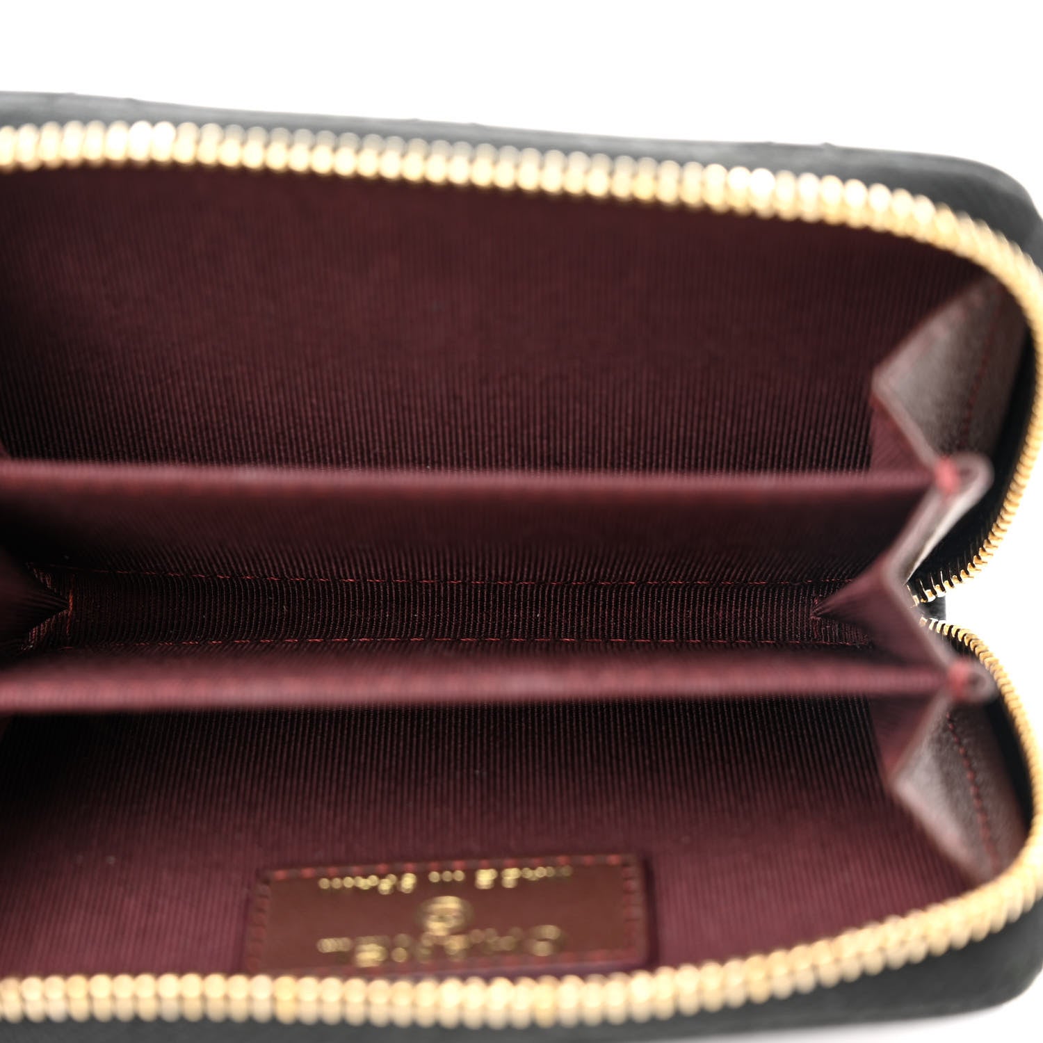 Chanel Lambskin Quilted Zip Coin Purse Black 6 of 9