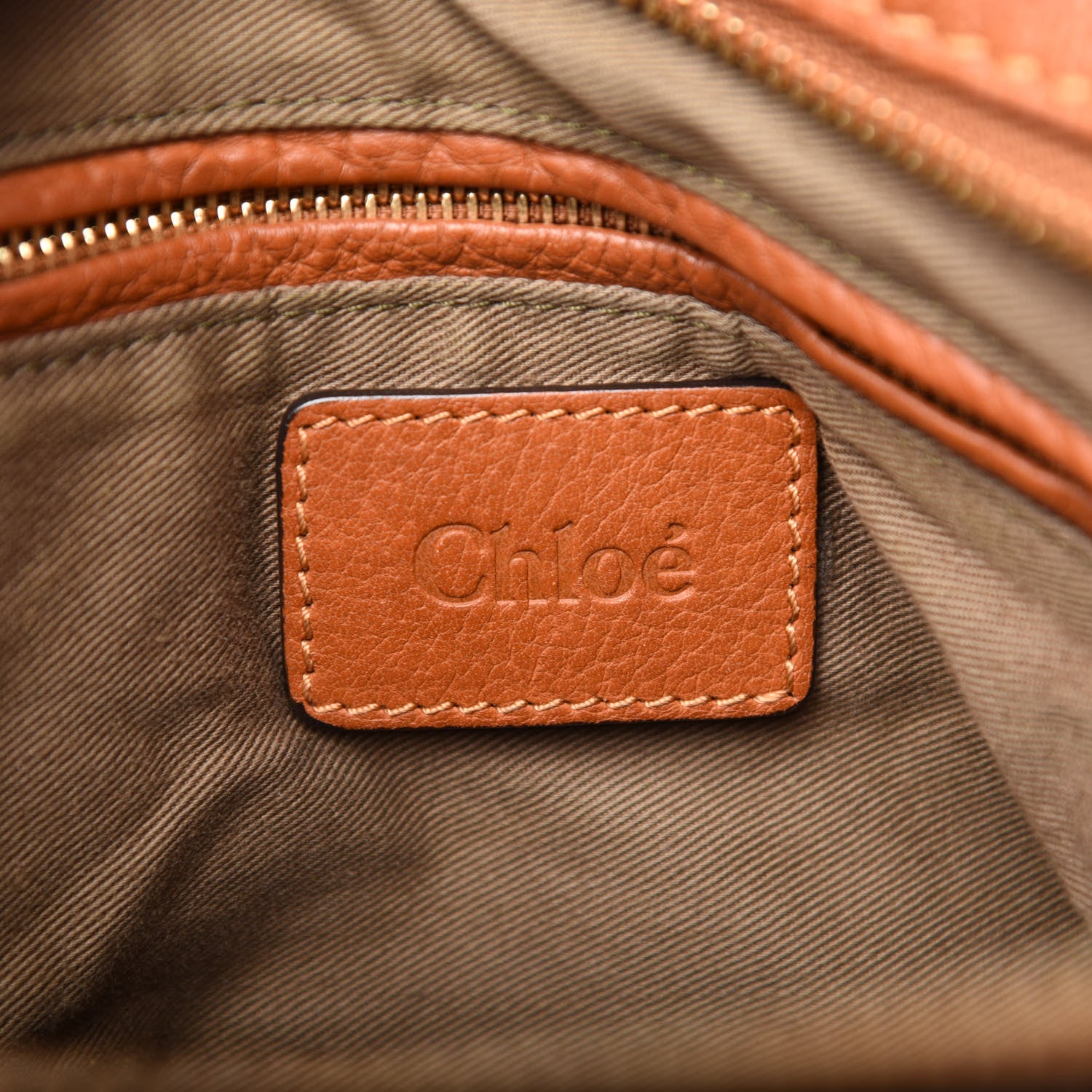 Chloe Calfskin Medium Marcie Satchel Tan 8 of 16