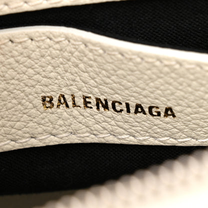 Balenciaga Grained Calfskin XXS Ville Top Handle Bag White Black 6 of 17
