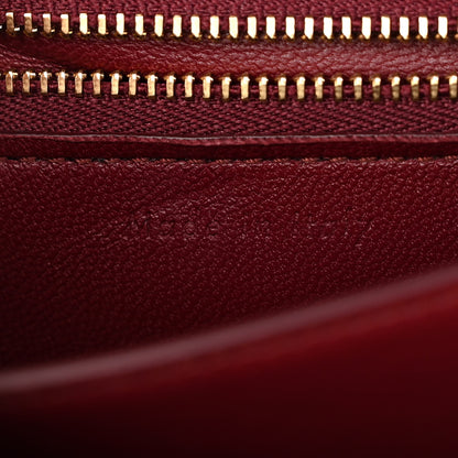 Celine Box Calfskin Small Classic Box Flap Bag Burgundy 7 of 13