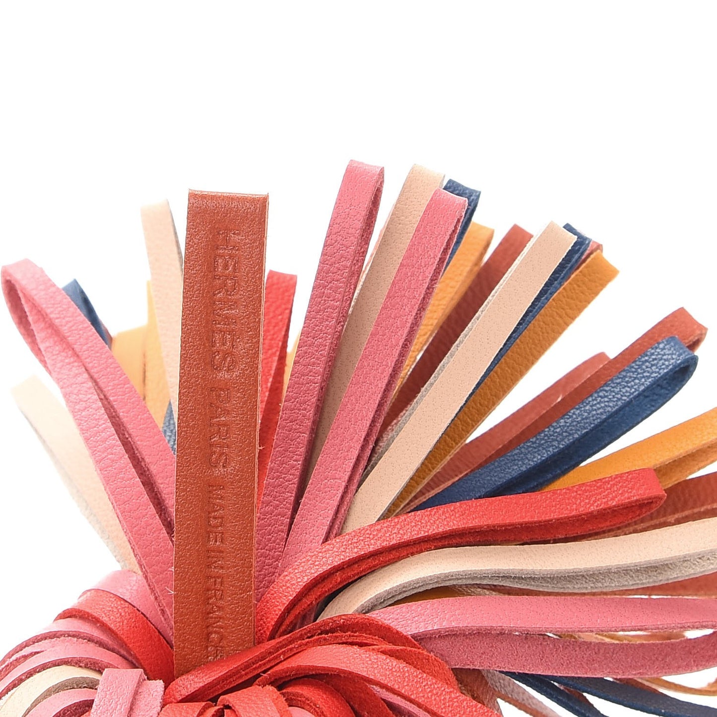Lambskin Carmen Tassel Key Holder Cornaline Jaune D'Or Bleu Orange Poppy Rose Rouge