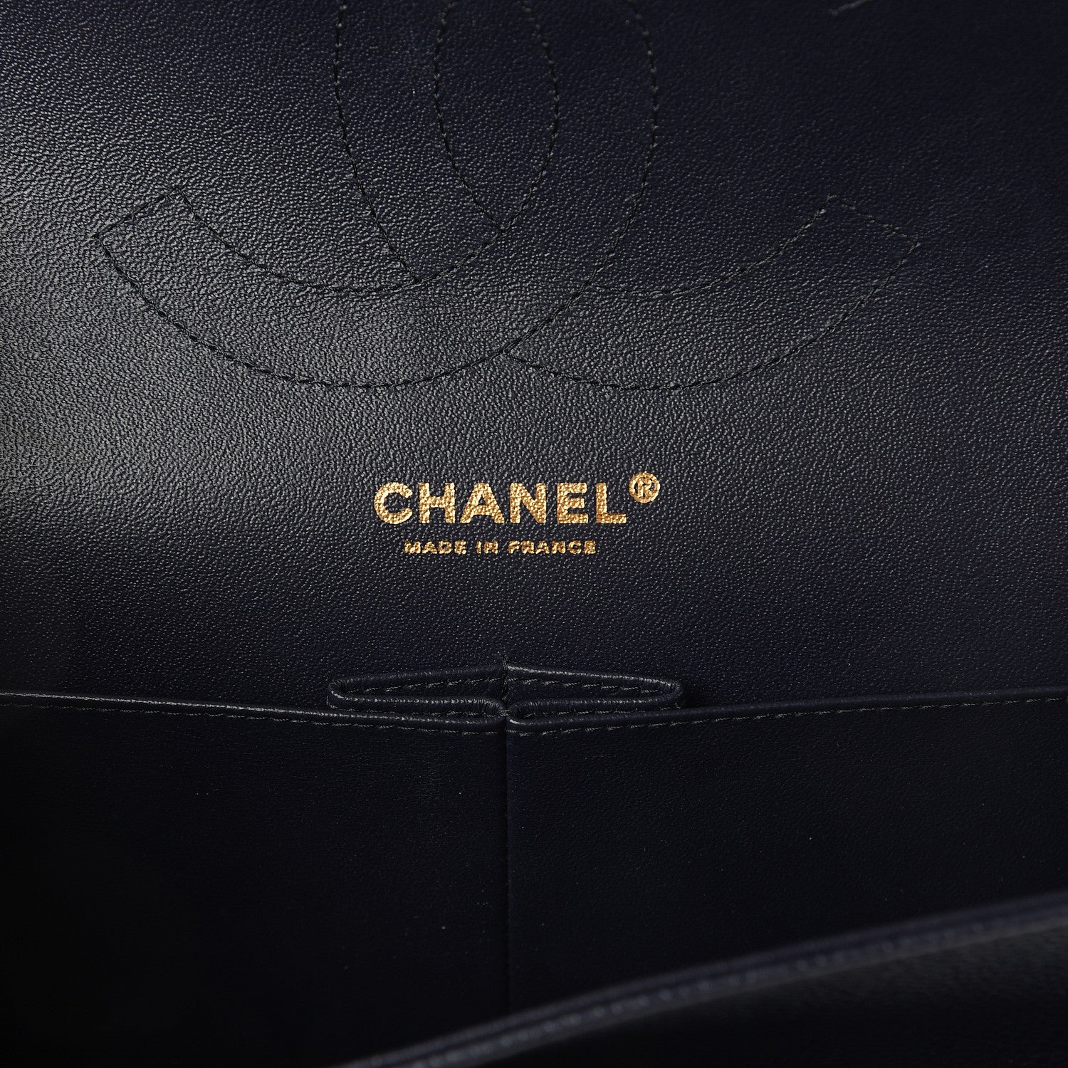Chanel Caviar Quilted Jumbo Double Flap Navy Blue 5 of 8