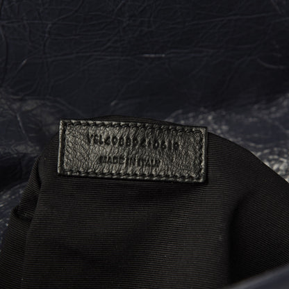 Saint Laurent Crinkled Calfskin Matelasse Monogram Medium Niki Chain Satchel Deep Marine 7 of 12