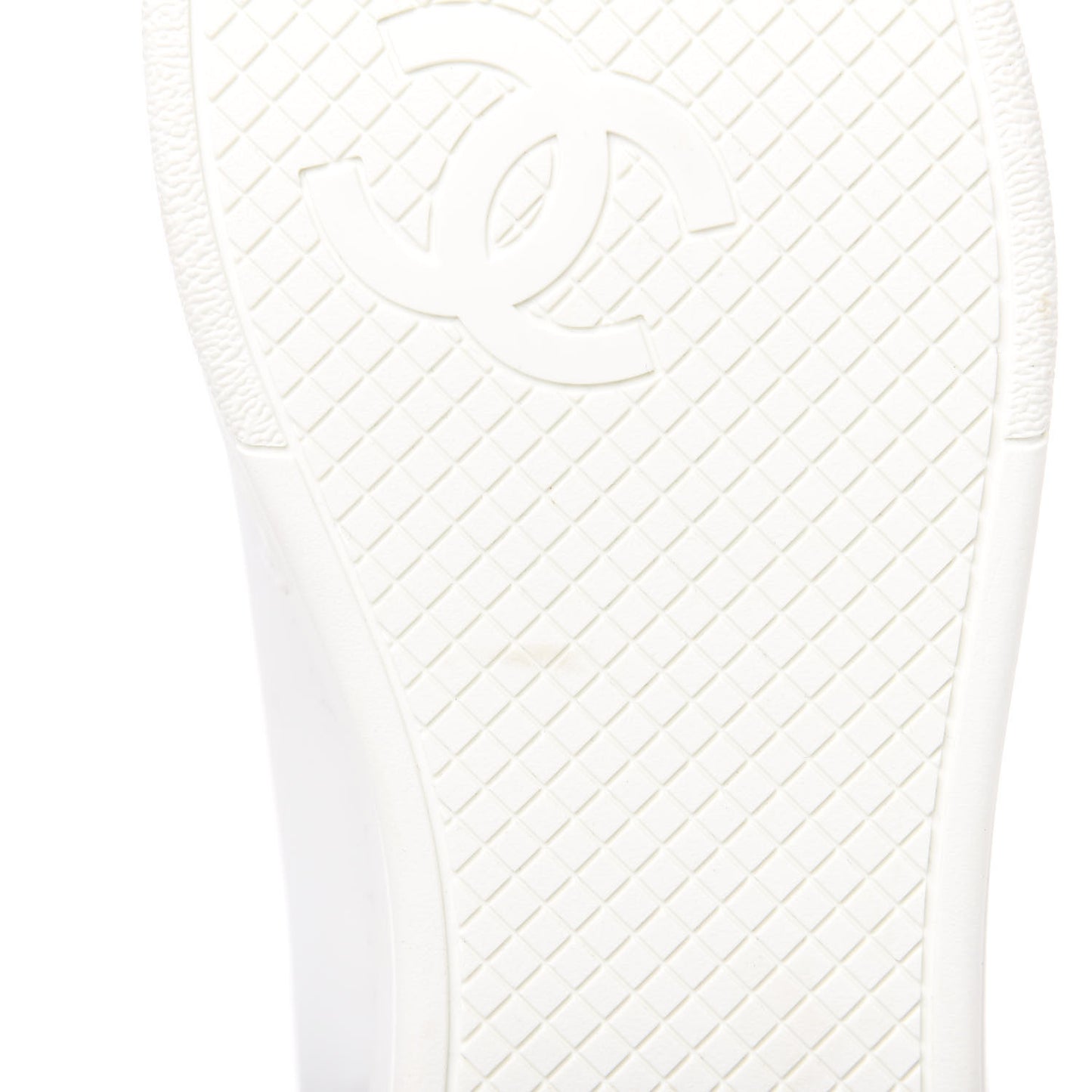Calfskin CC Womens Sneakers 38.5 White