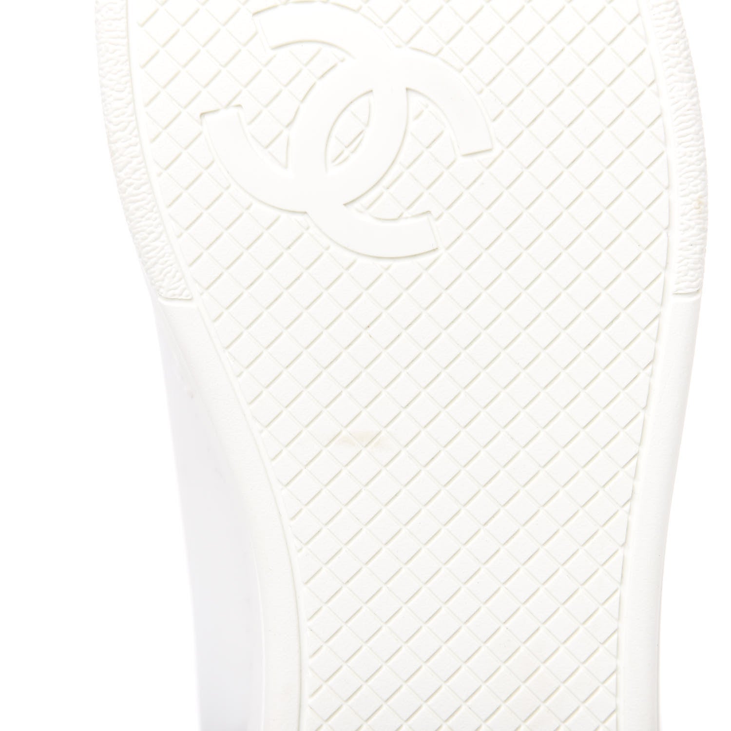 Chanel Calfskin CC Womens Sneakers 38.5 White 8 of 10