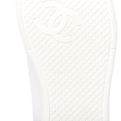 Chanel Calfskin CC Womens Sneakers 38.5 White 8 of 10
